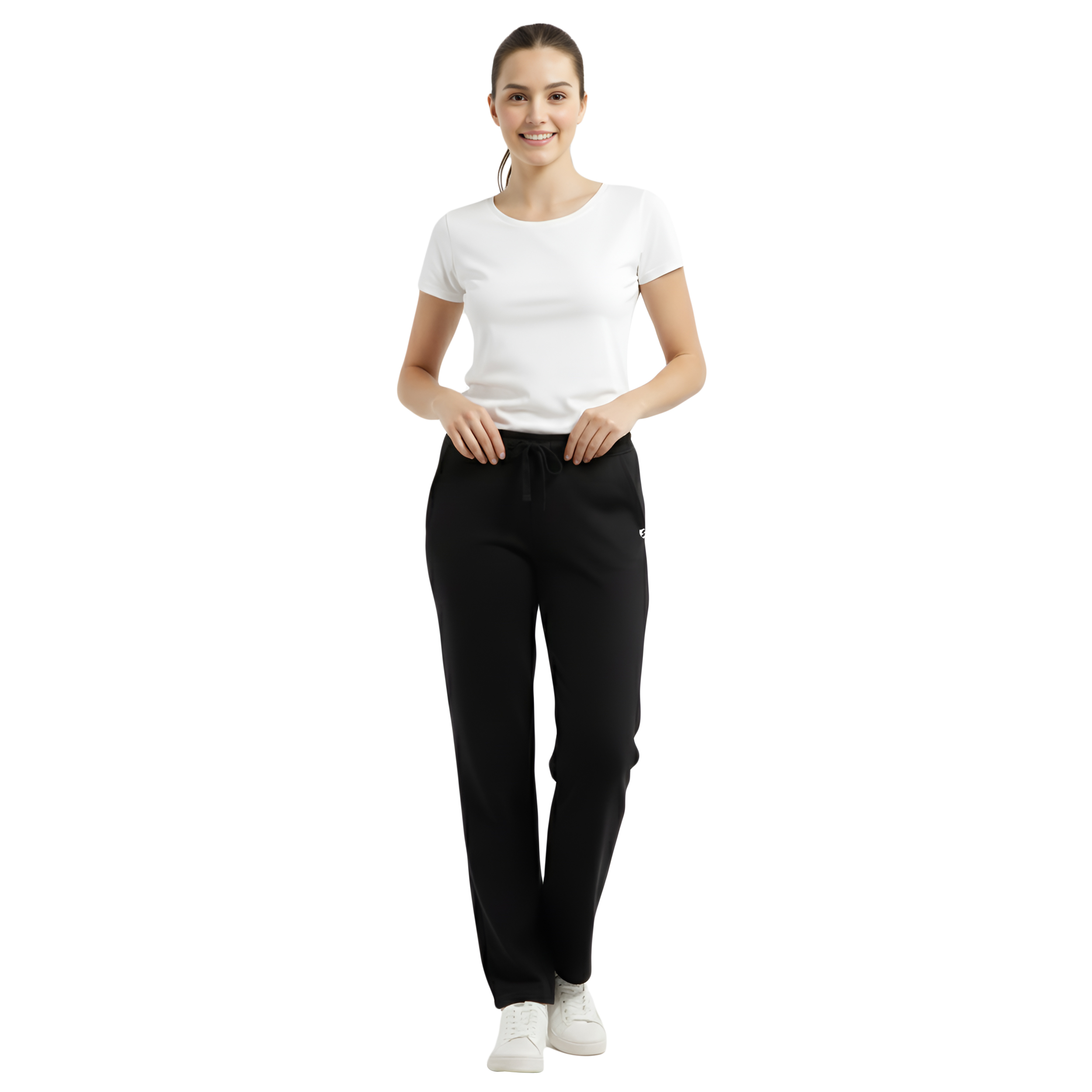 Super Combed Cotton Elastane Stretch Relaxed Fit Trackpants With Side Pockets