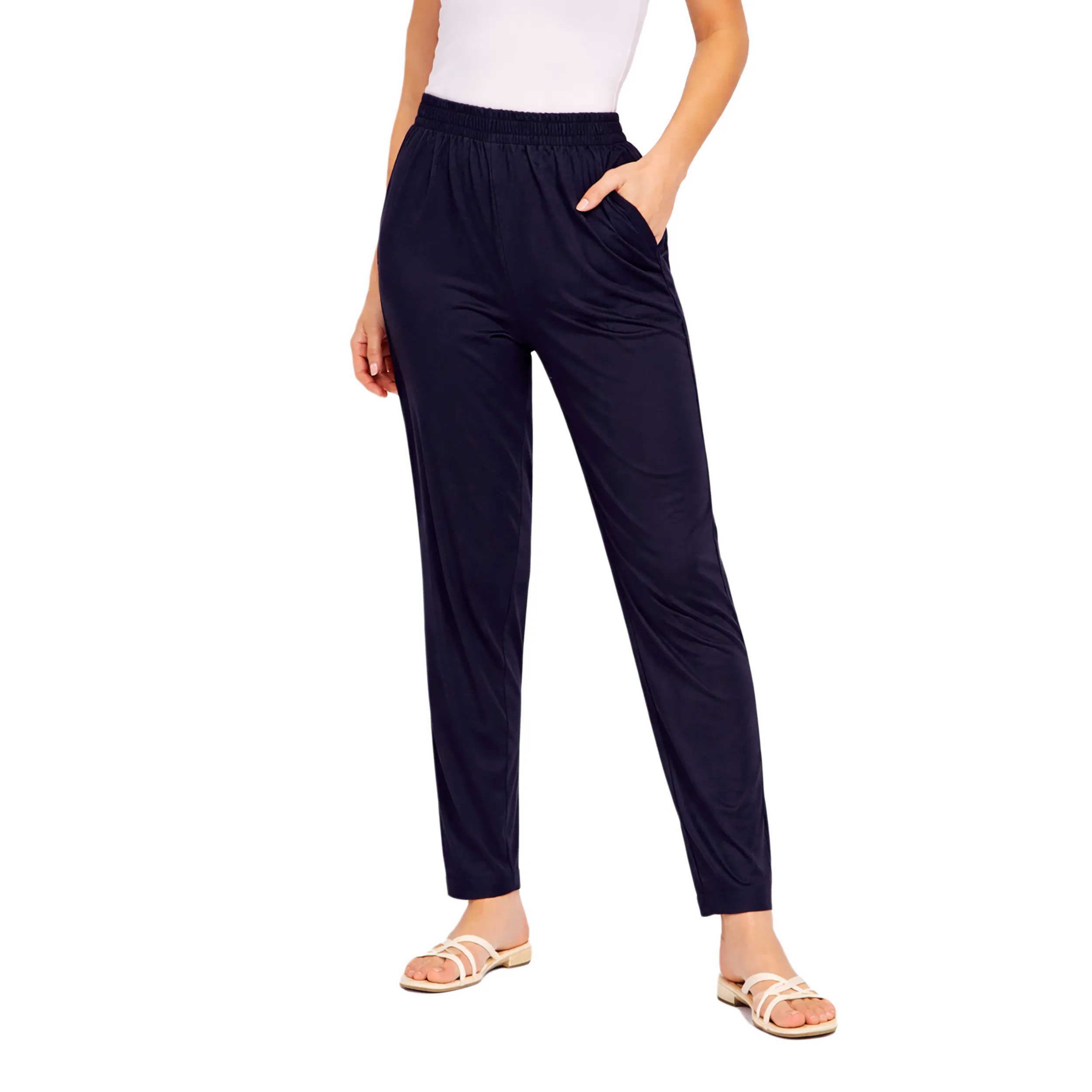 Women Mid-Rise Tapered Fit Pants