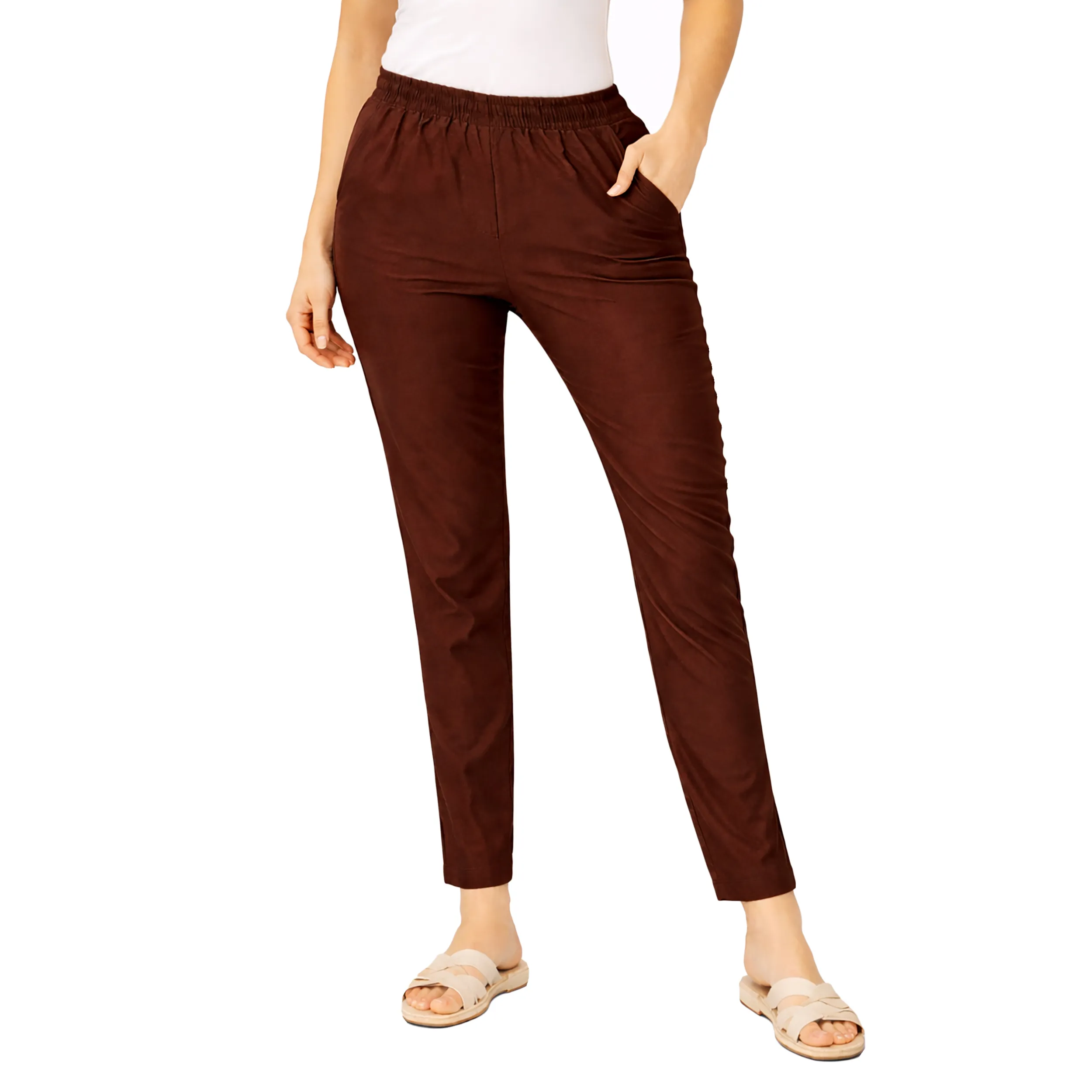 Women Mid-Rise Tapered Fit Pants