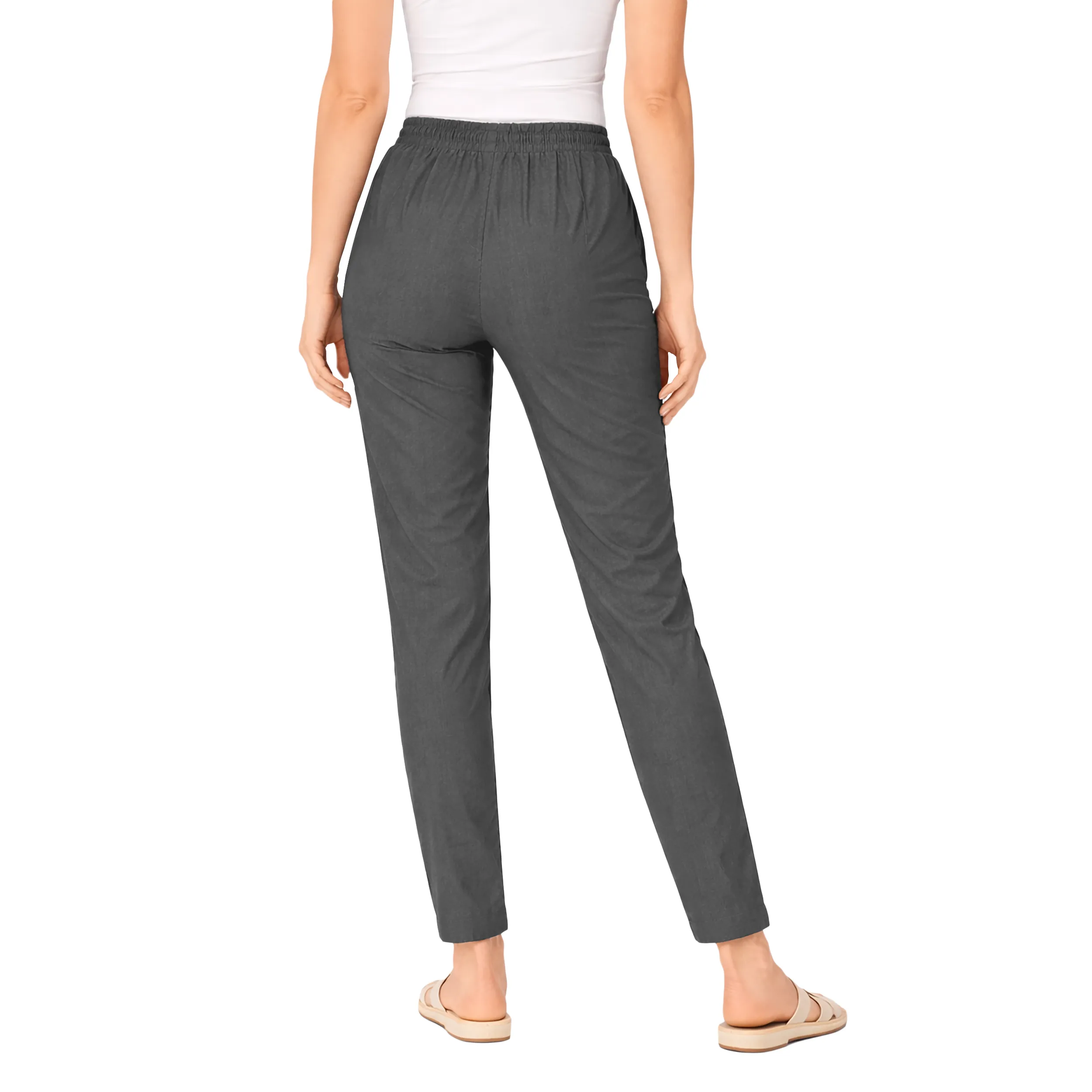 Women Mid-Rise Tapered Fit Pants
