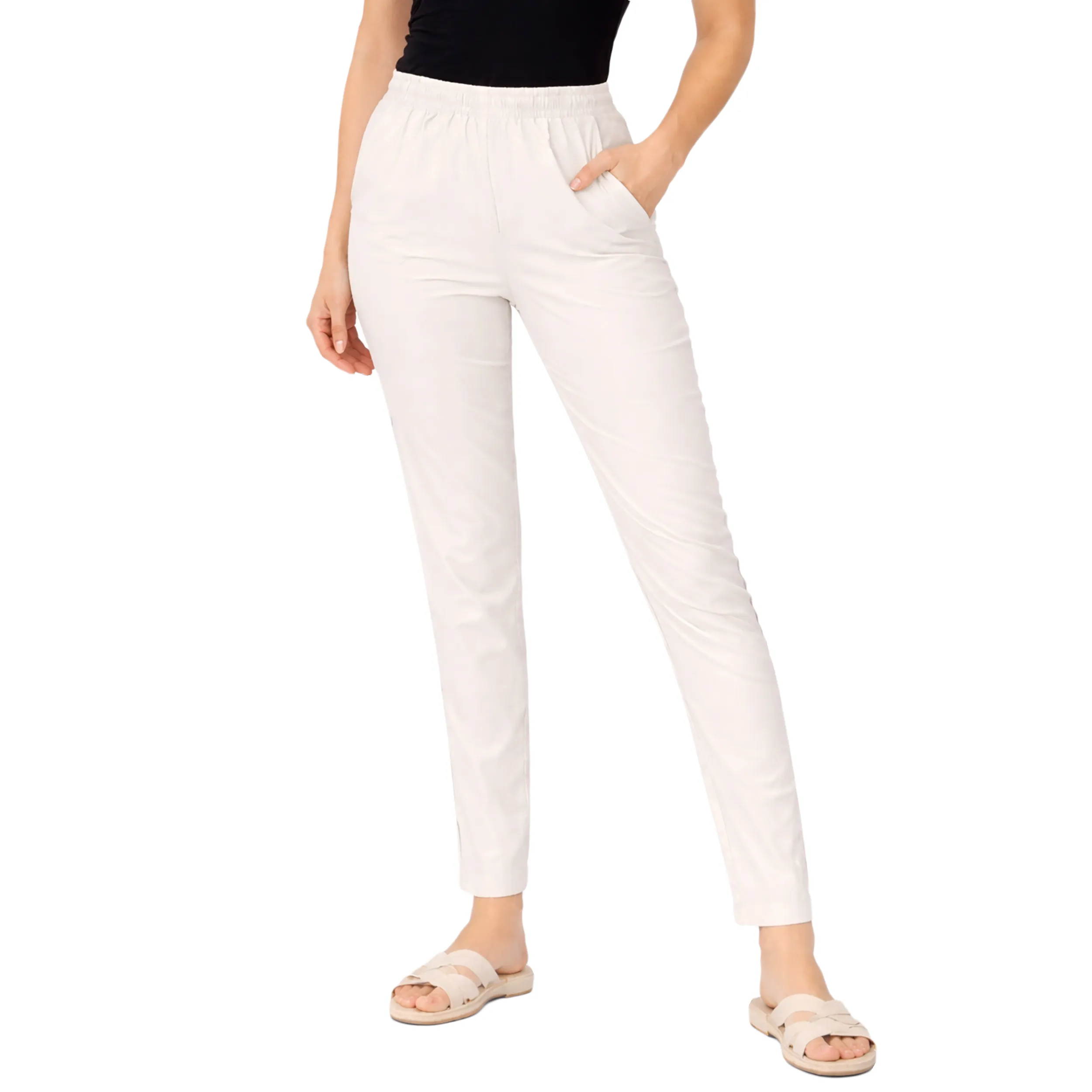 Women Mid-Rise Tapered Fit Pants