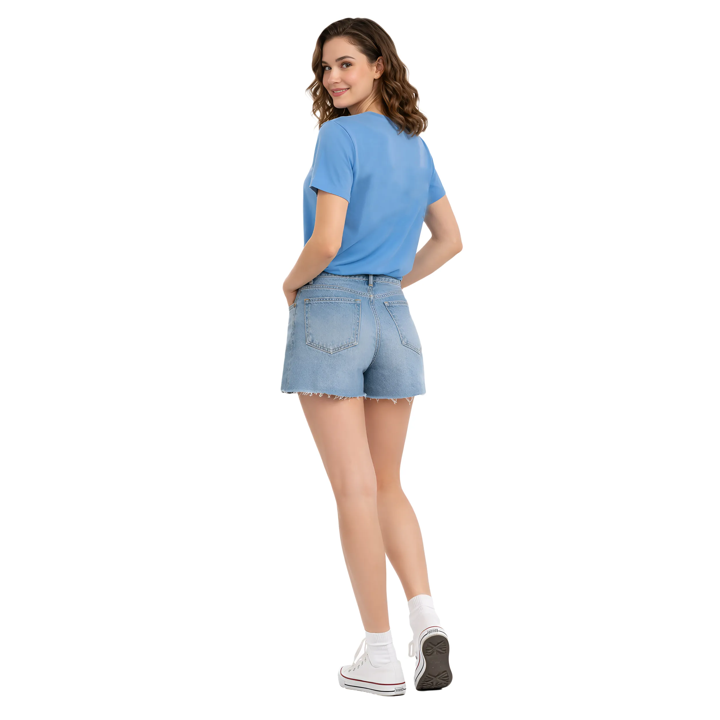 Women Foil Print Box Fit T-Shirt