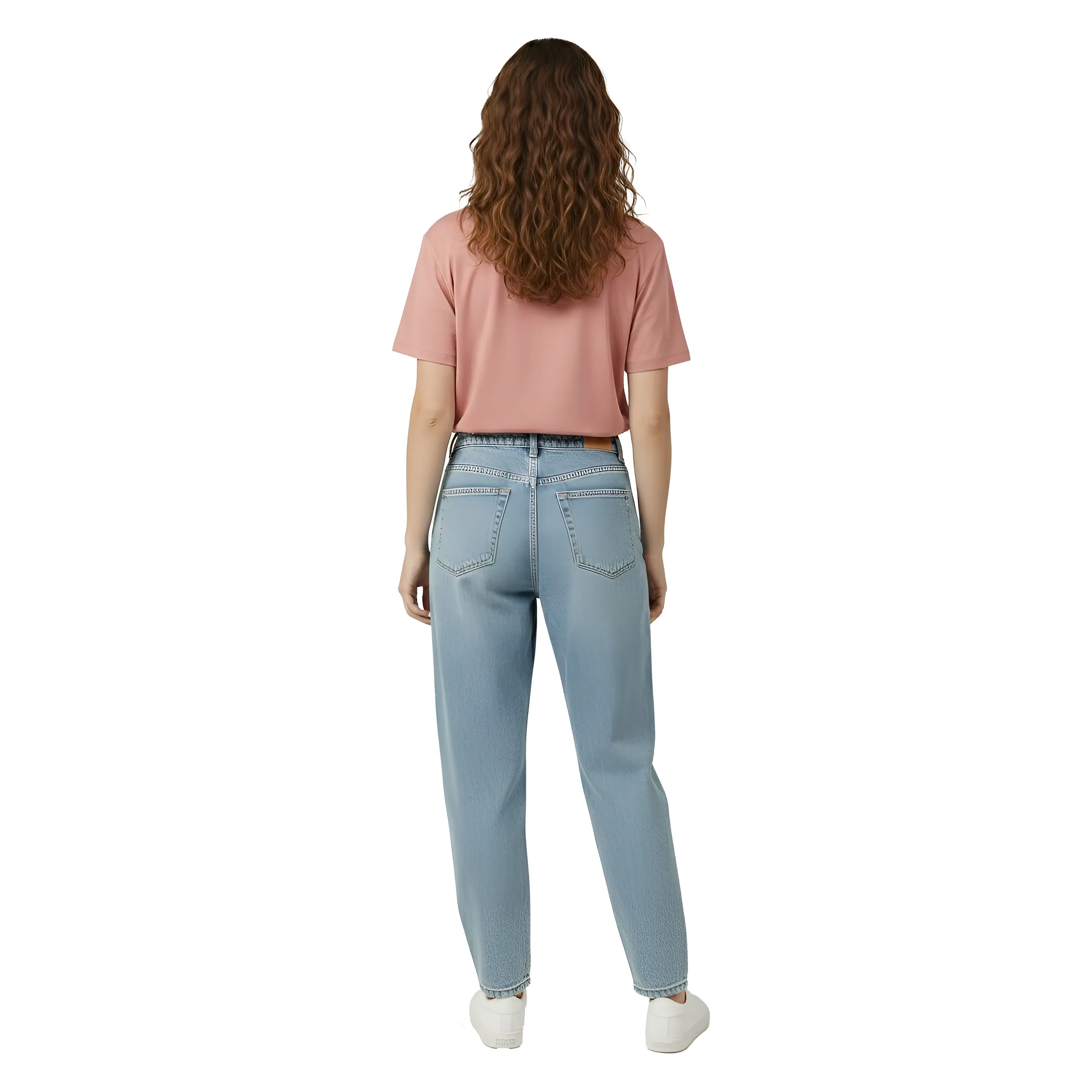 Women Oversized Round Neck Foil Graphic Tee