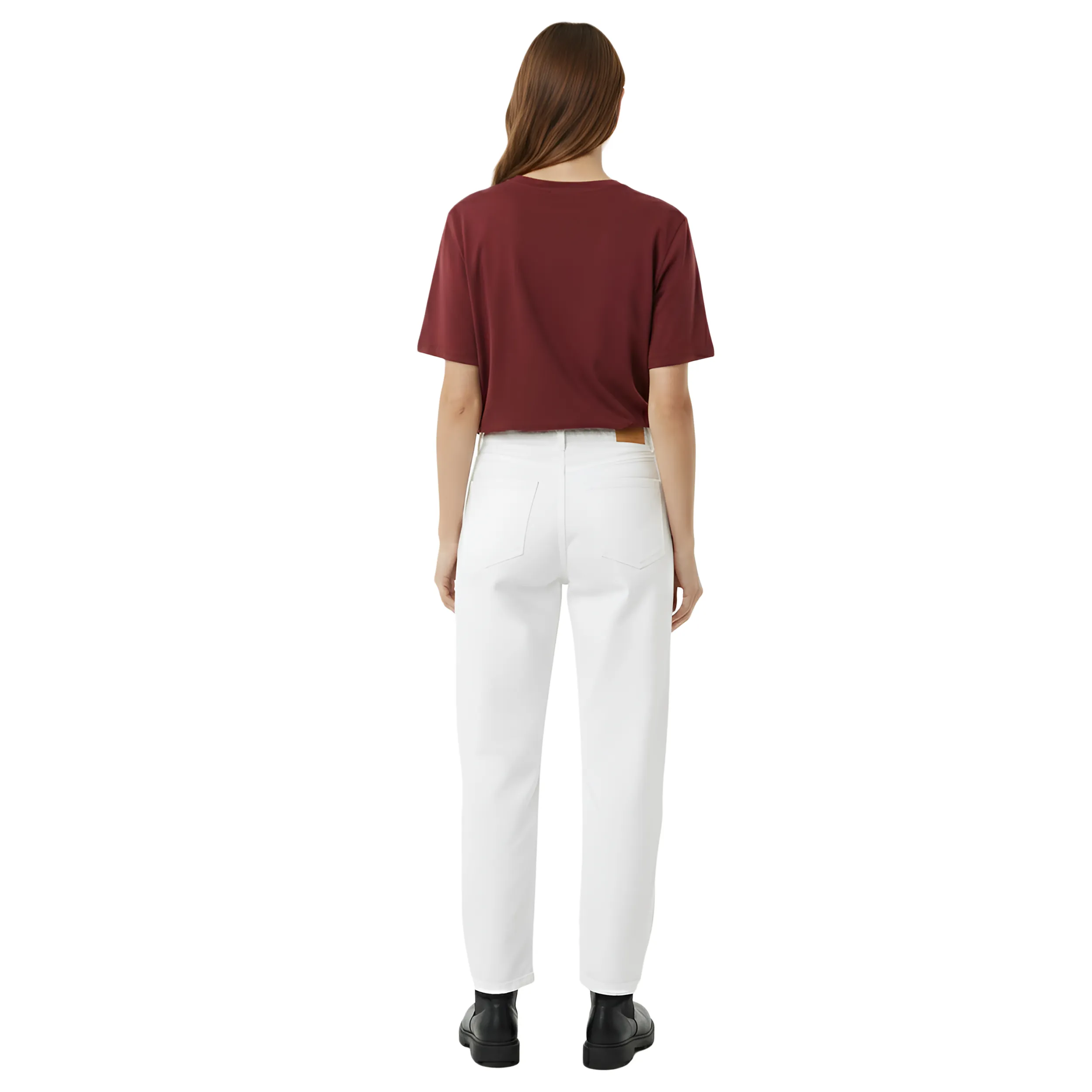 Women Positive Vibes Print & Stone Work Box Fit T-Shirt