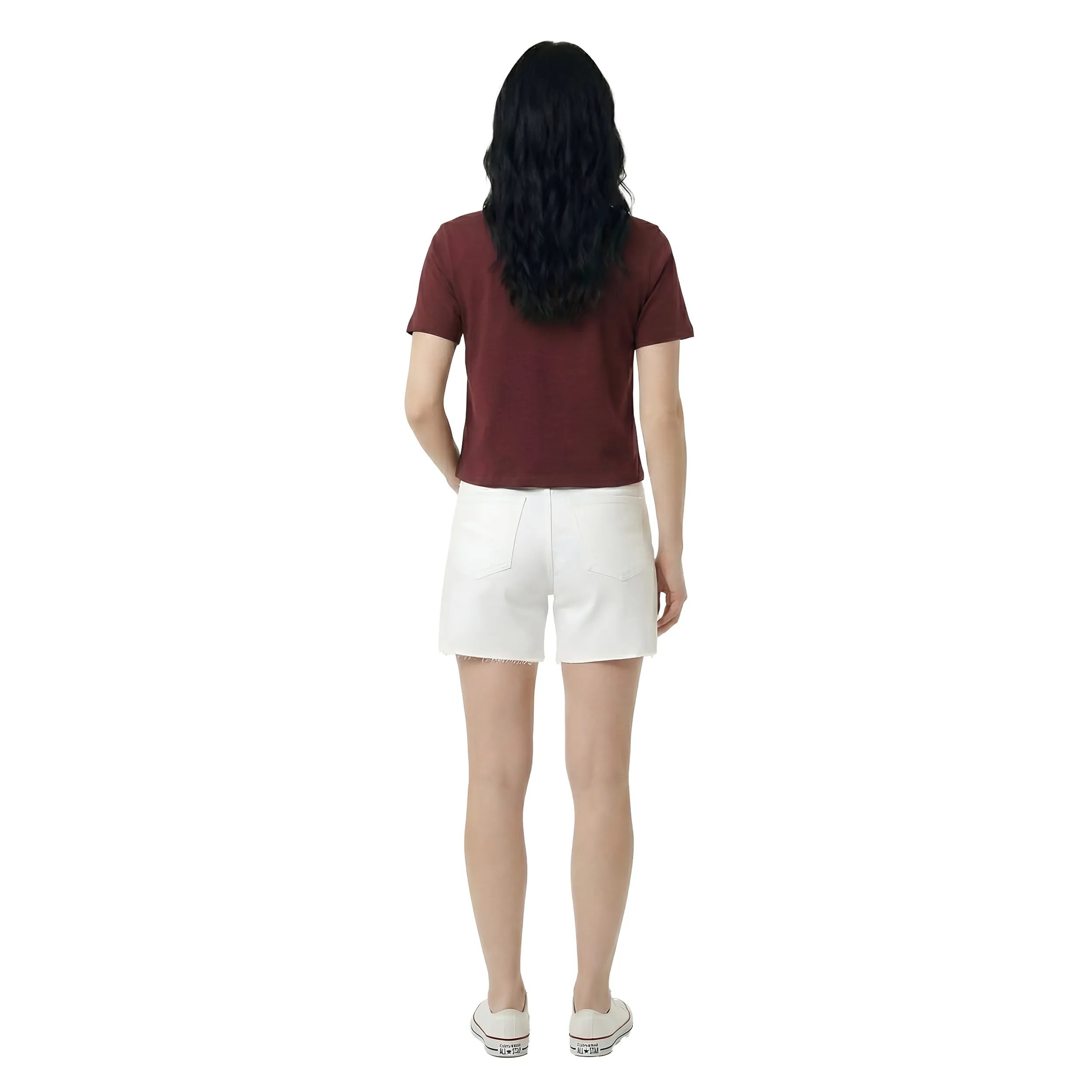 Women Sequin Work Box Fit T-Shirt