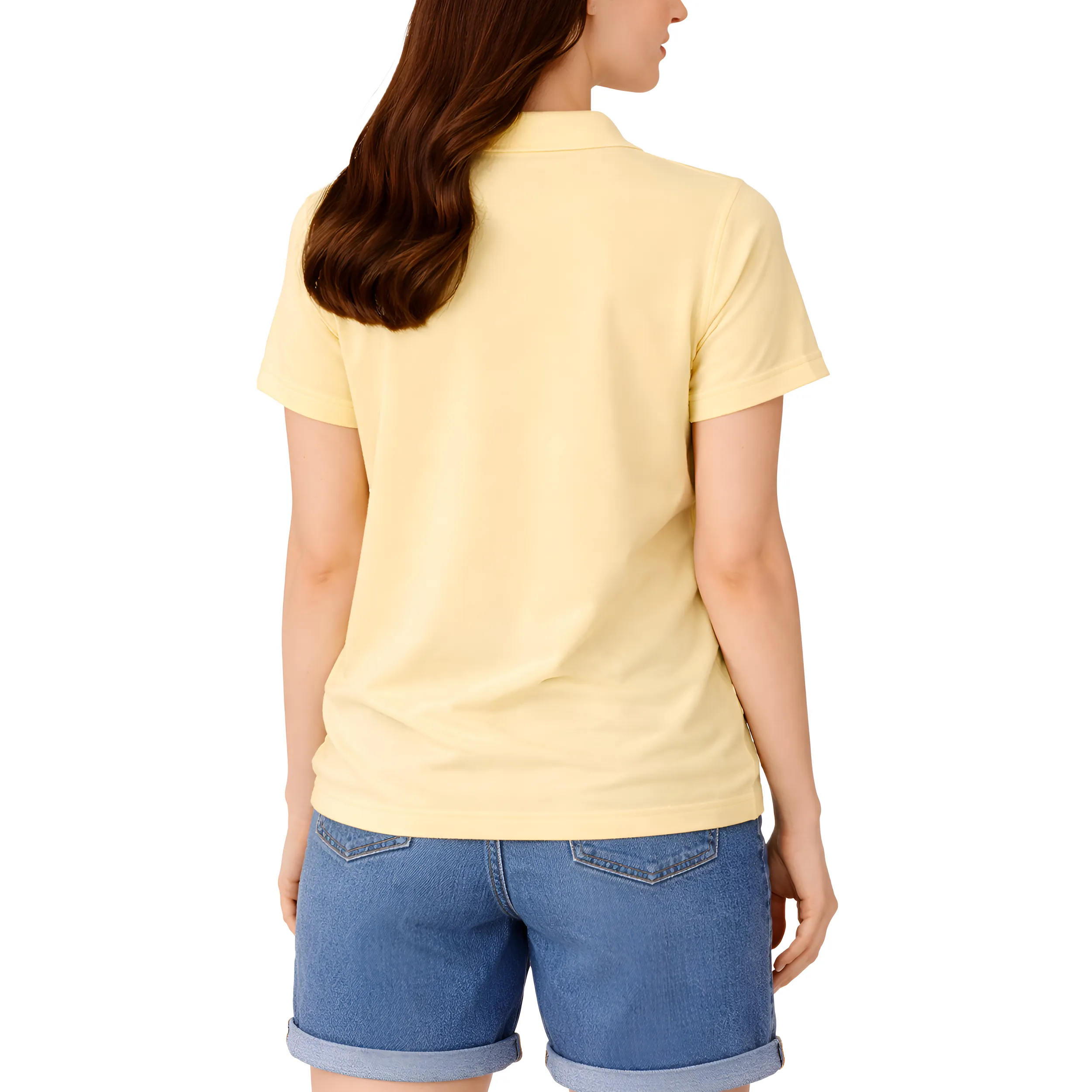 Women Solid Polo T-Shirt  Premium Cotton Blend  Regular Fit  Everyday Comfort