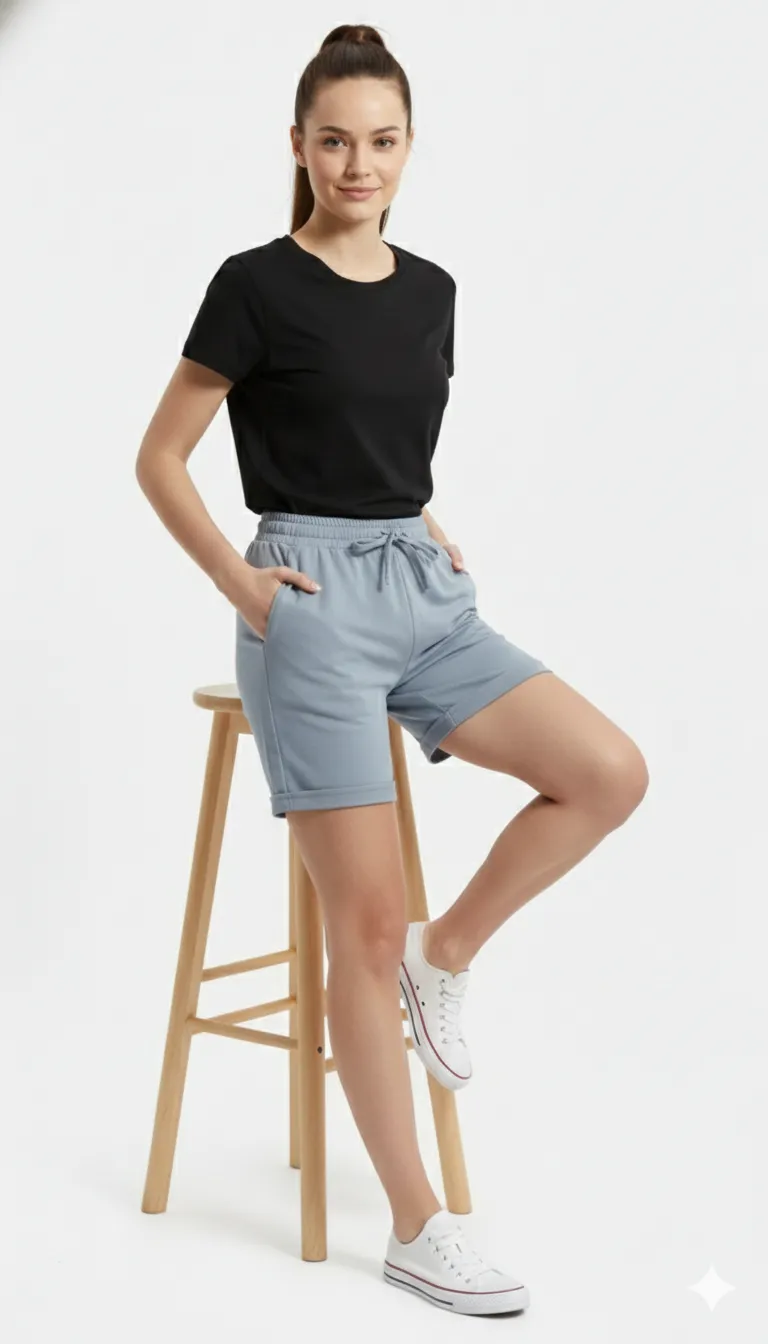 Super Combed Cotton Rich Regular Fit Shorts With Side Pockets