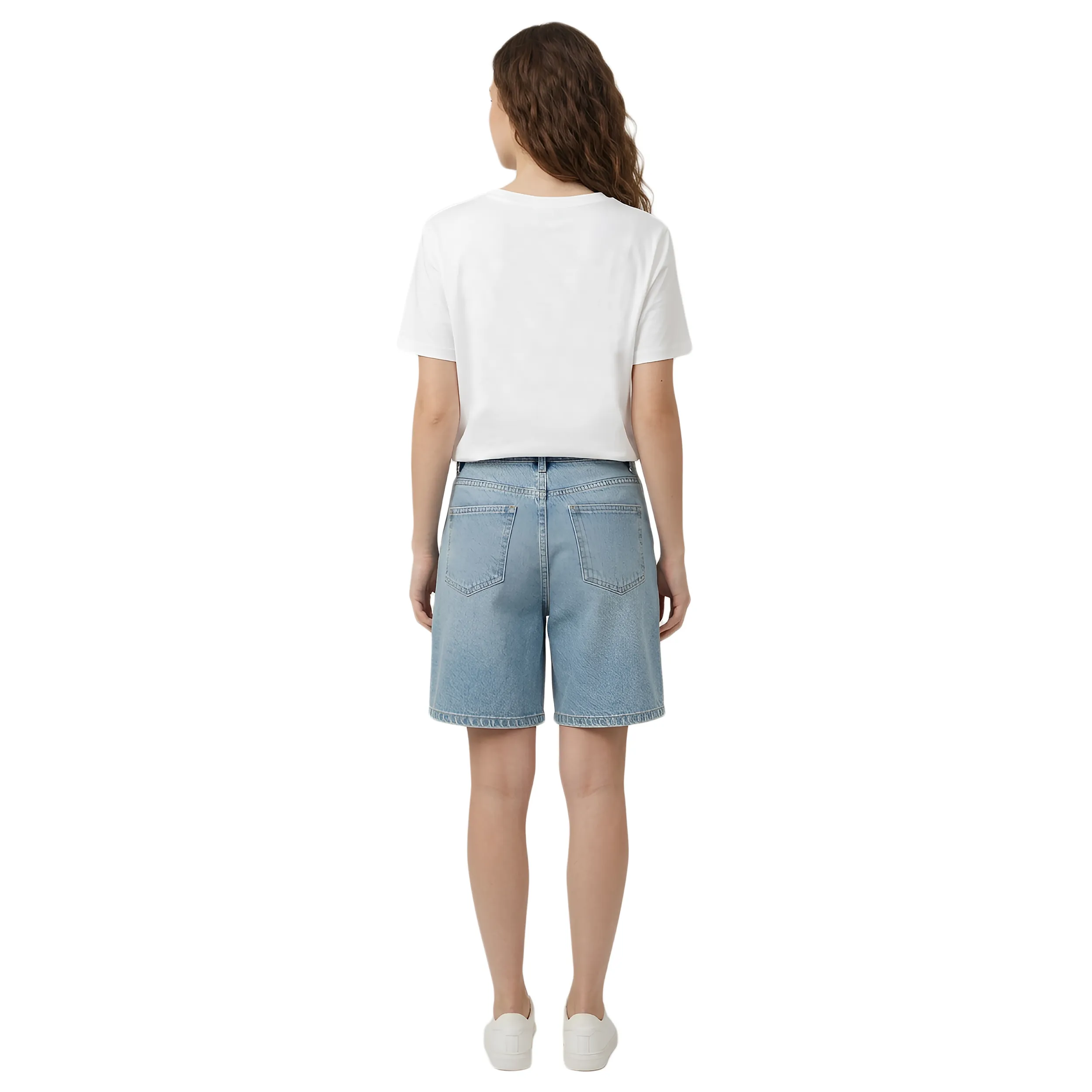 Women Oversized Round Neck Foil Graphic Tee