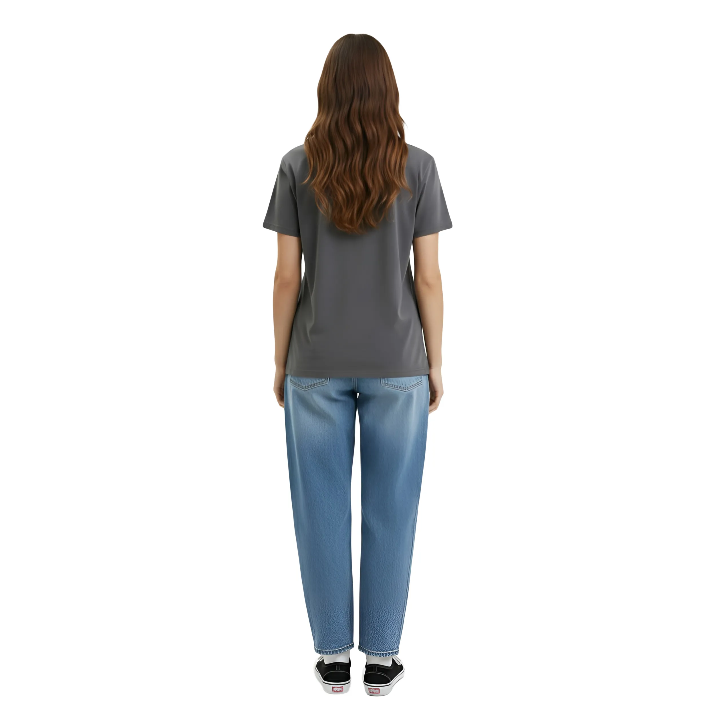 Butterfly Denim Patchwork Box Fit T-Shirt