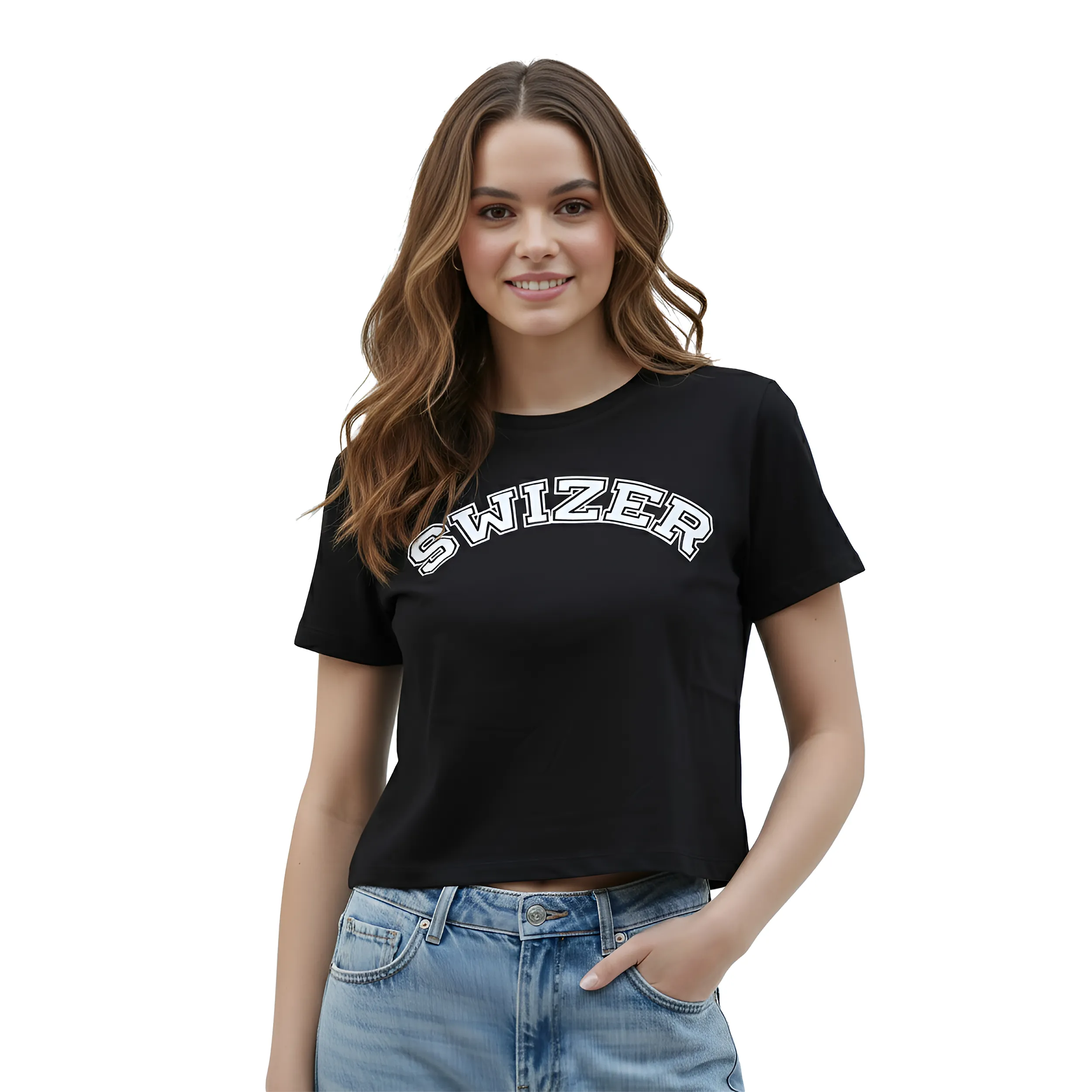 Women Puff Print Box Fit T-Shirt