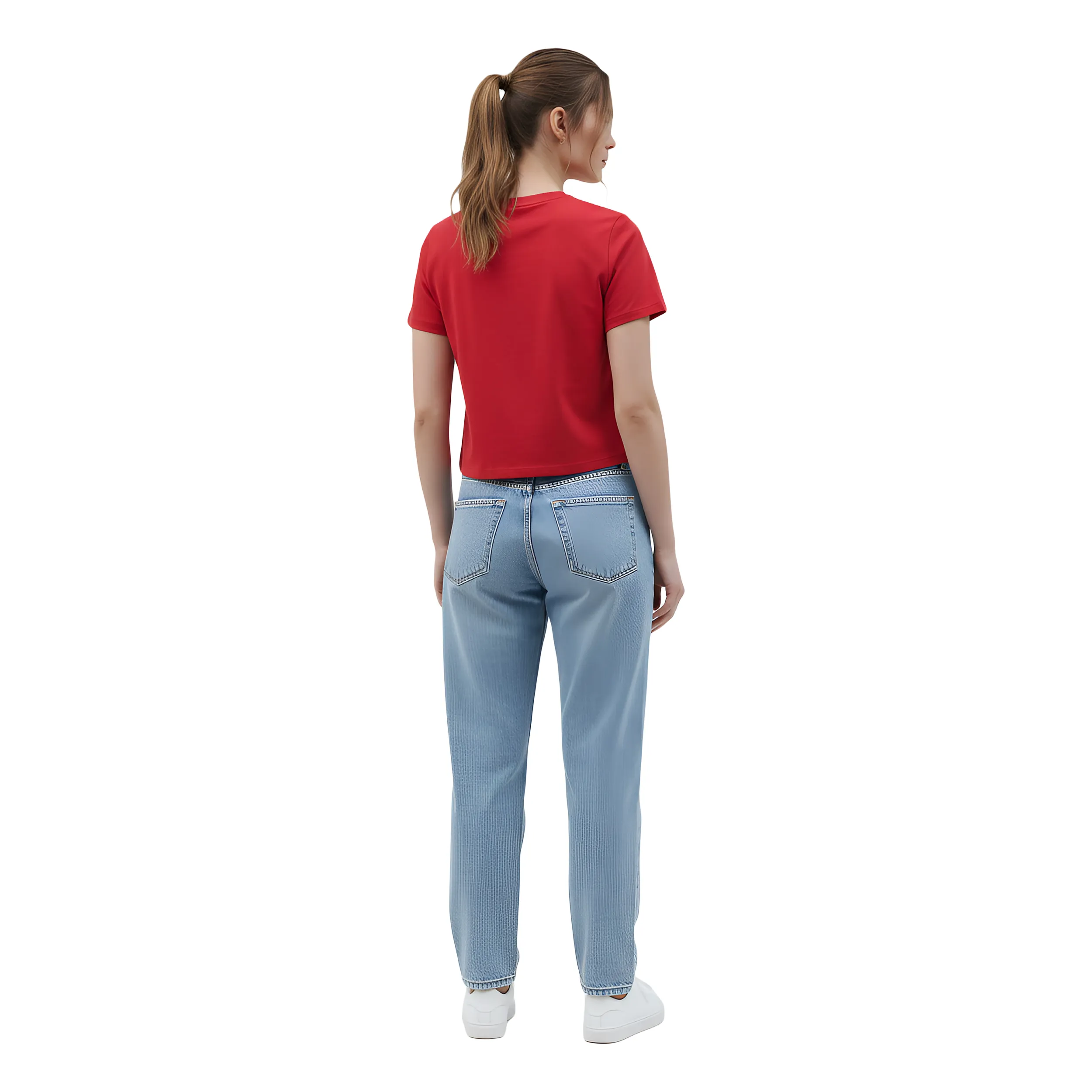 Women Puff Print Box Fit T-Shirt