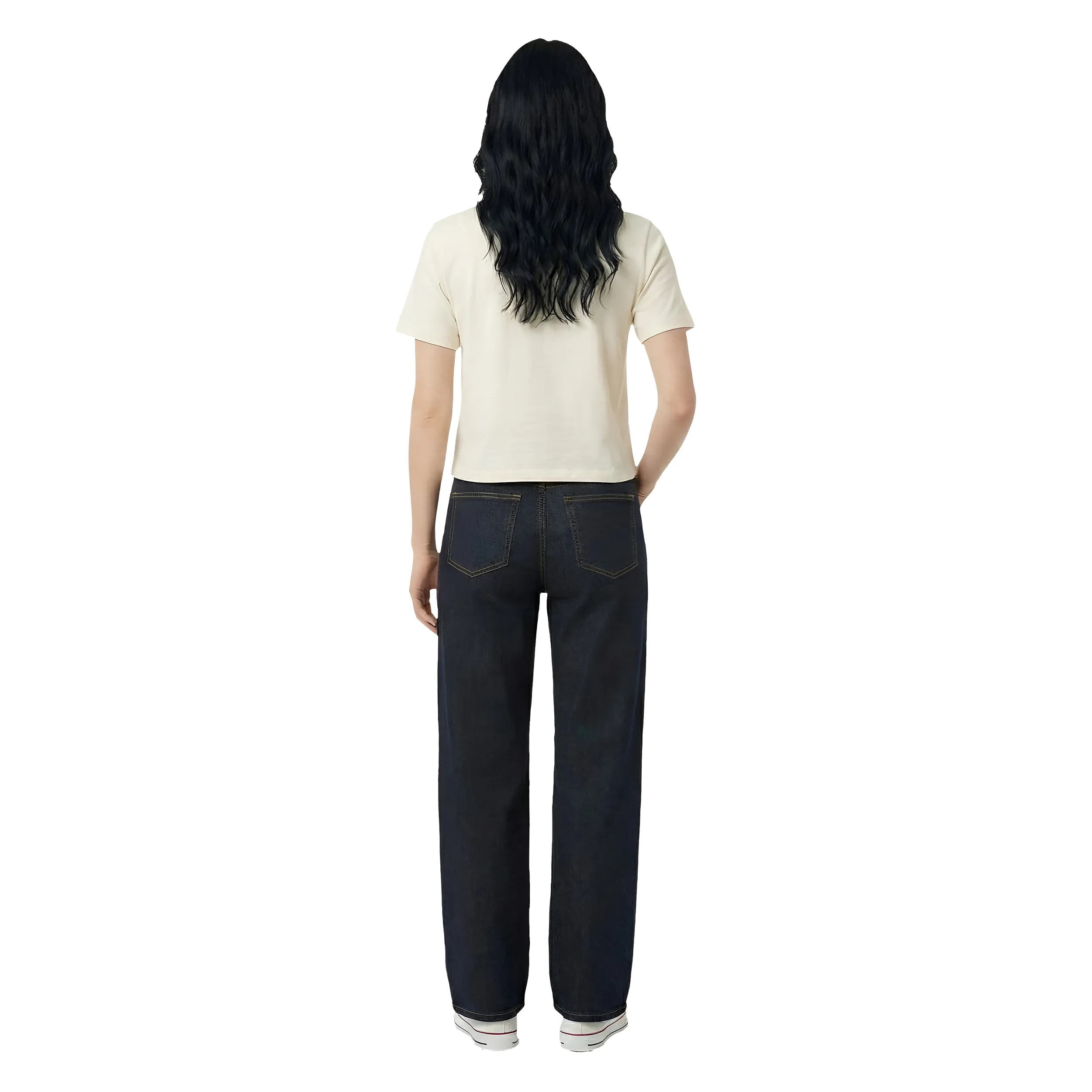 Women Sequin Work Box Fit T-Shirt