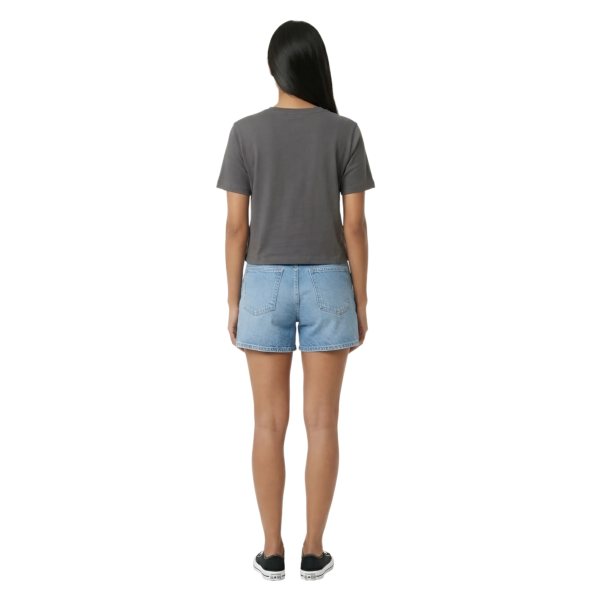 Women Sequin Work Box Fit T-Shirt