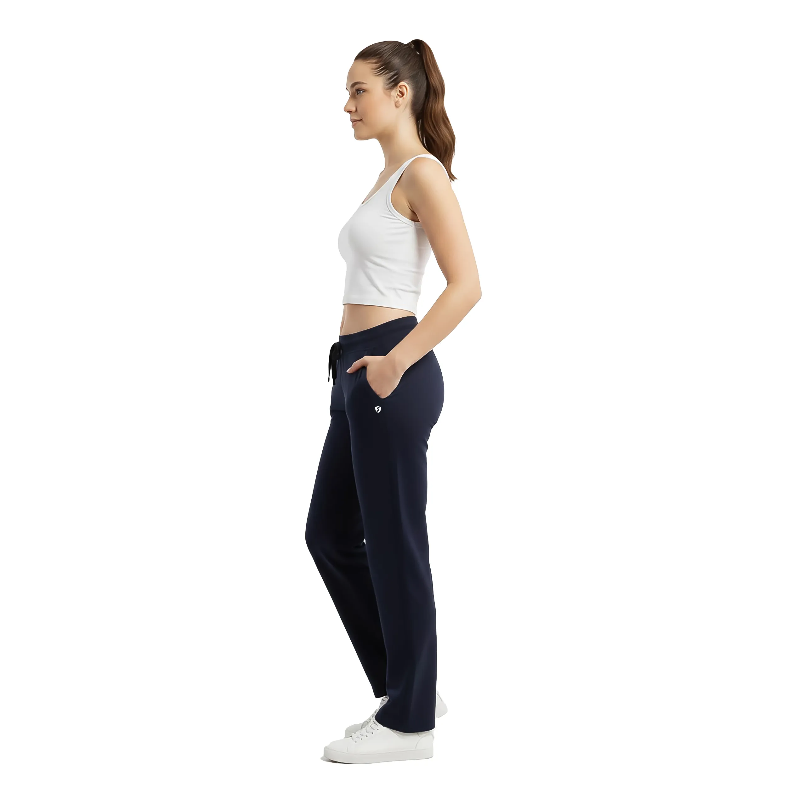 Super Combed Cotton Elastane Stretch Relaxed Fit Trackpants With Side Pockets