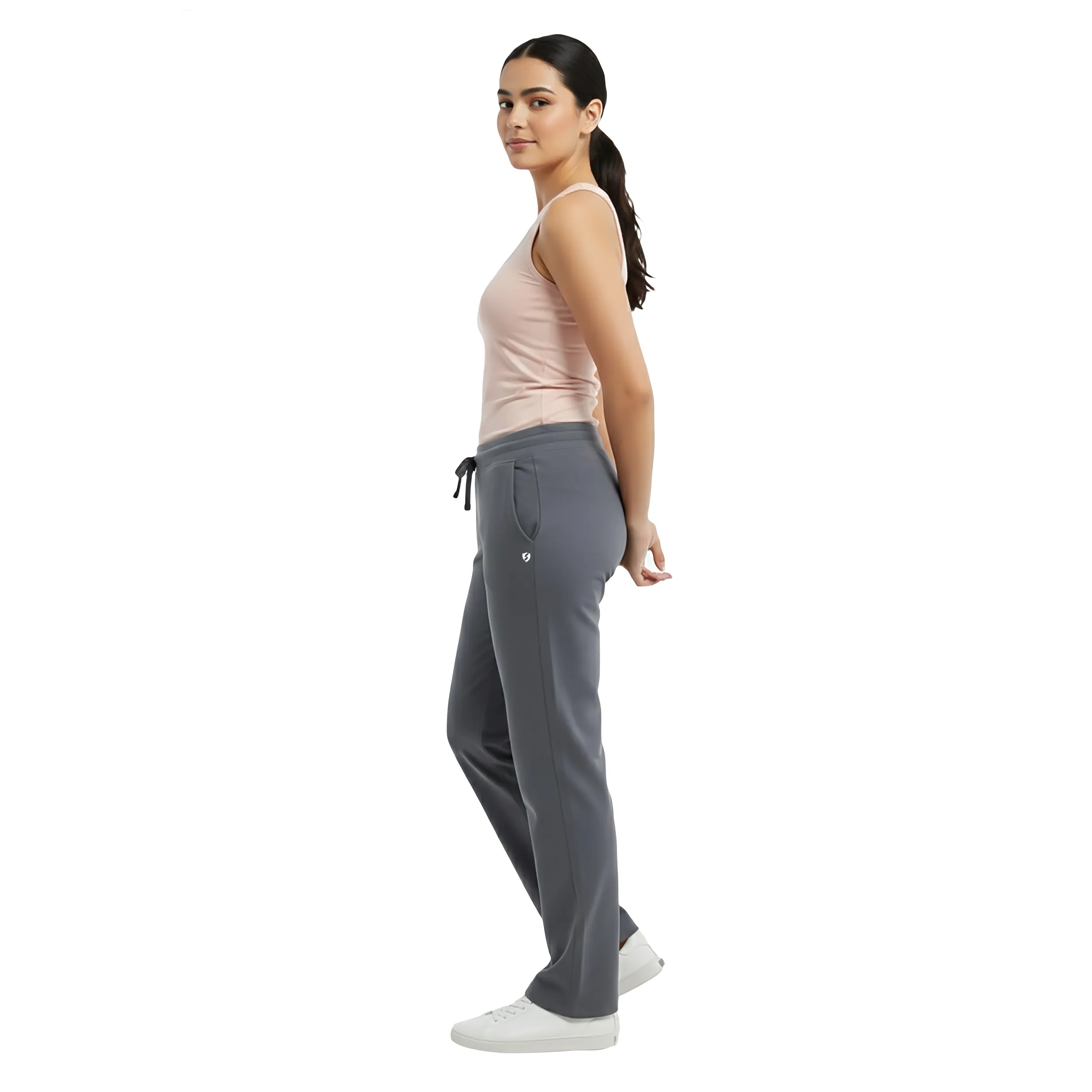 Super Combed Cotton Elastane Stretch Relaxed Fit Trackpants With Side Pockets