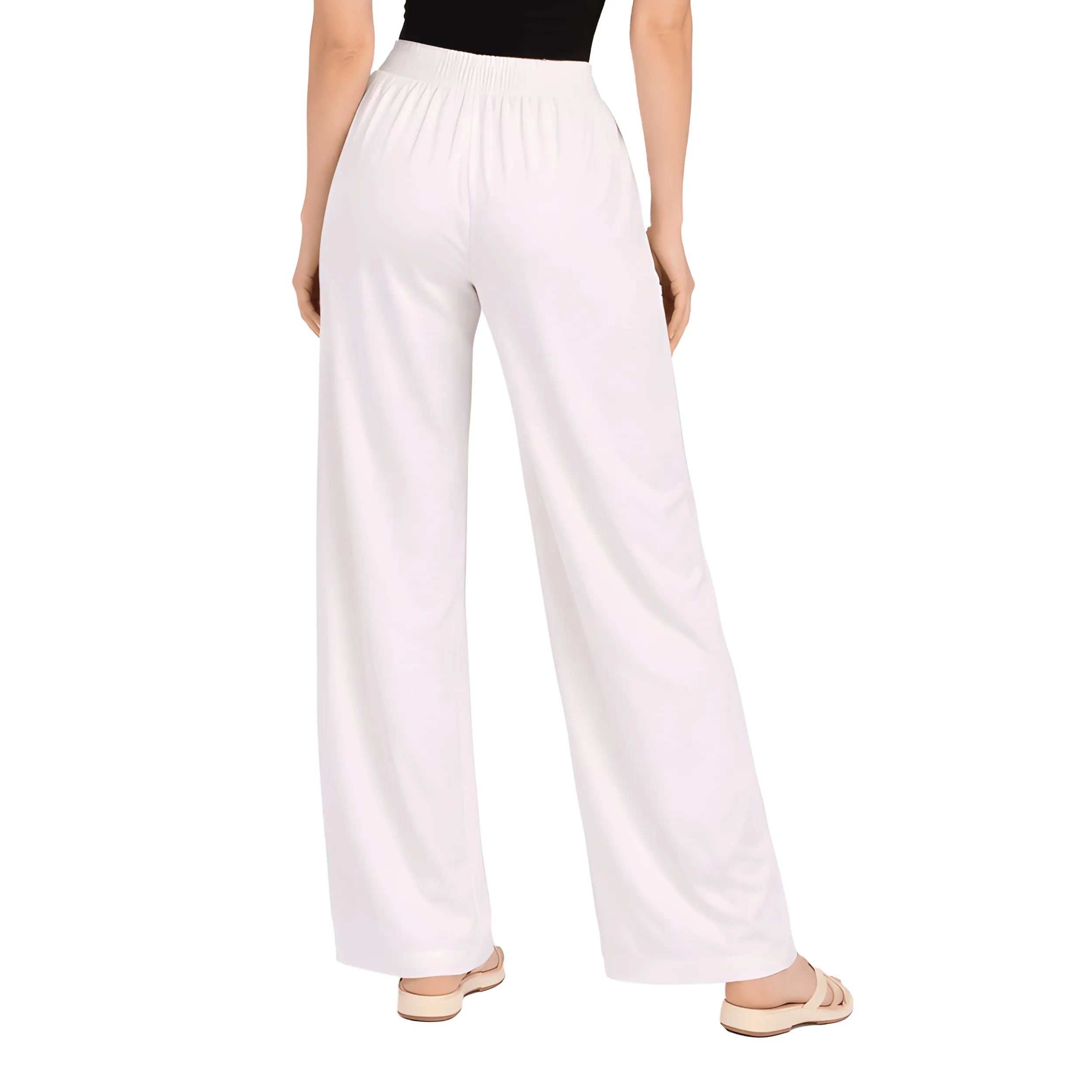 Women Flared Palazzos with Insert Pockets