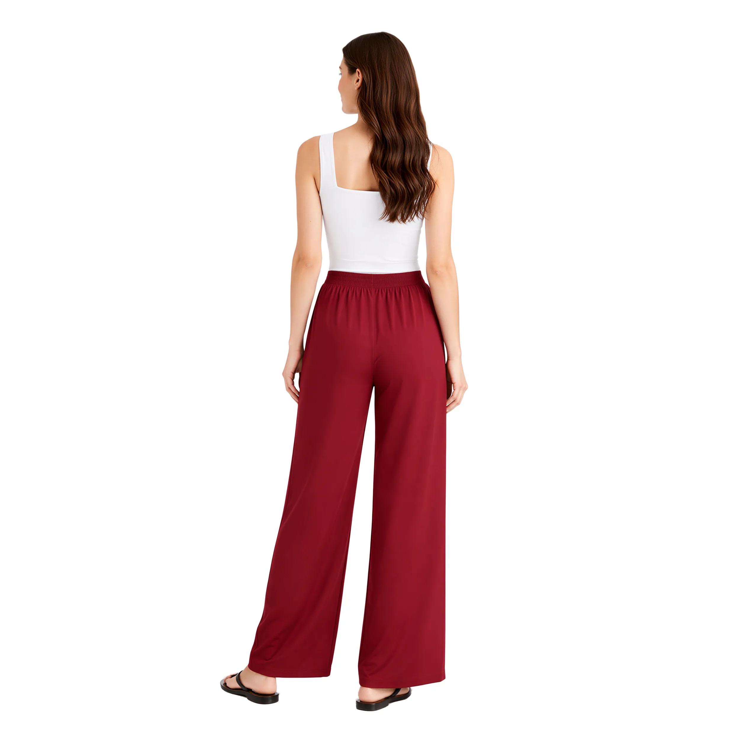 Women Flared Palazzos with Insert Pockets