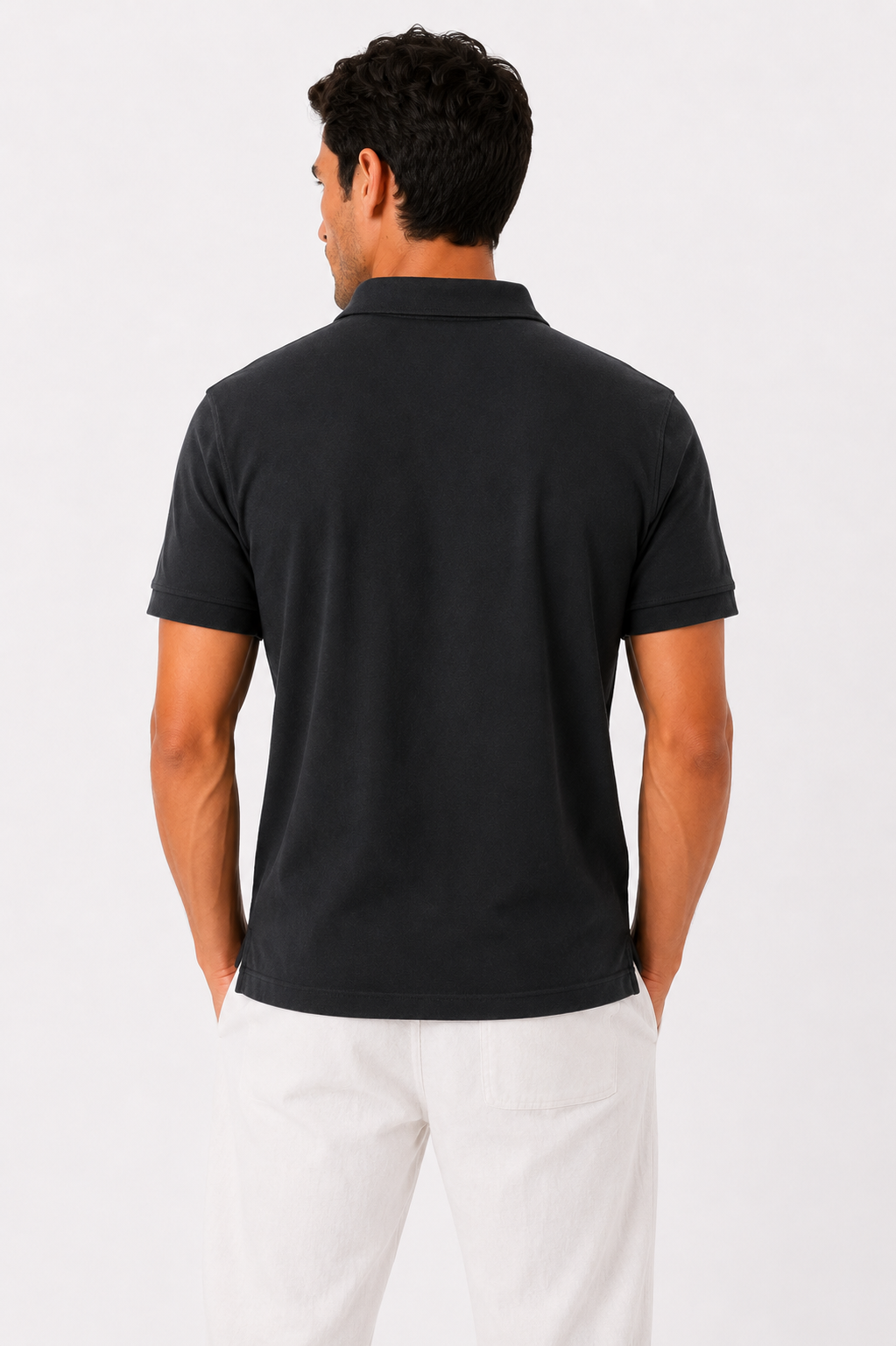 Men Premium Solid Pique Polo T-Shirt