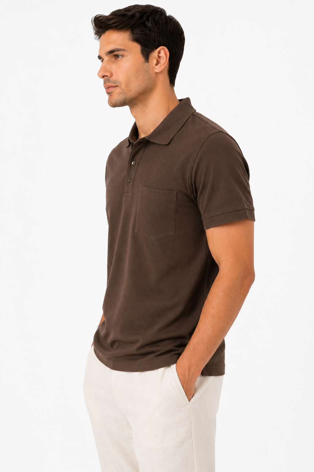 Men Premium Solid Pique Polo T-Shirt