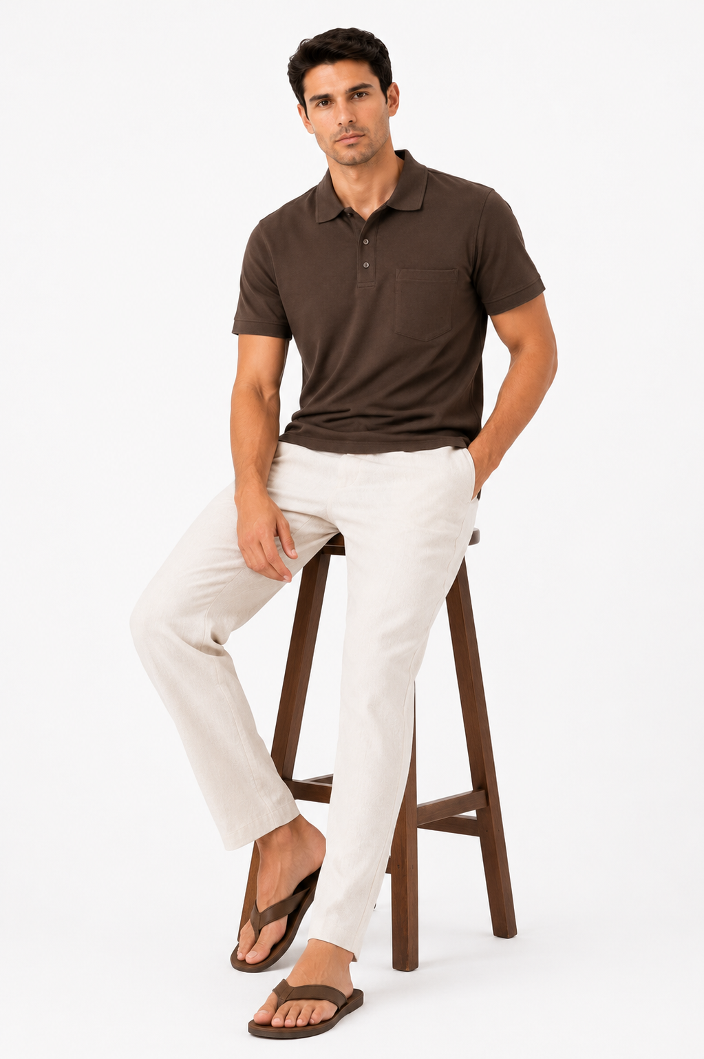 Men Premium Solid Pique Polo T-Shirt