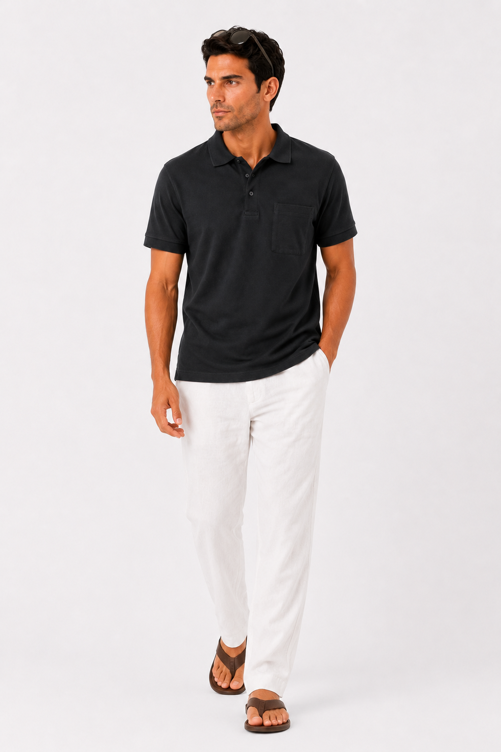 Men Premium Solid Pique Polo T-Shirt
