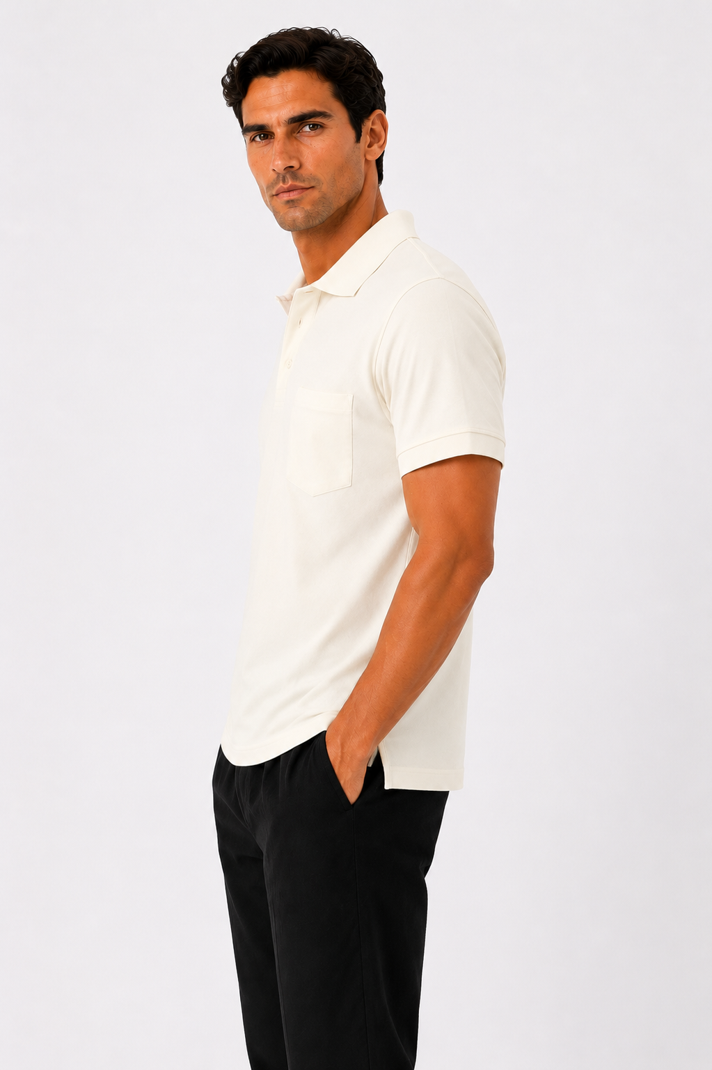 Men Premium Solid Pique Polo T-Shirt