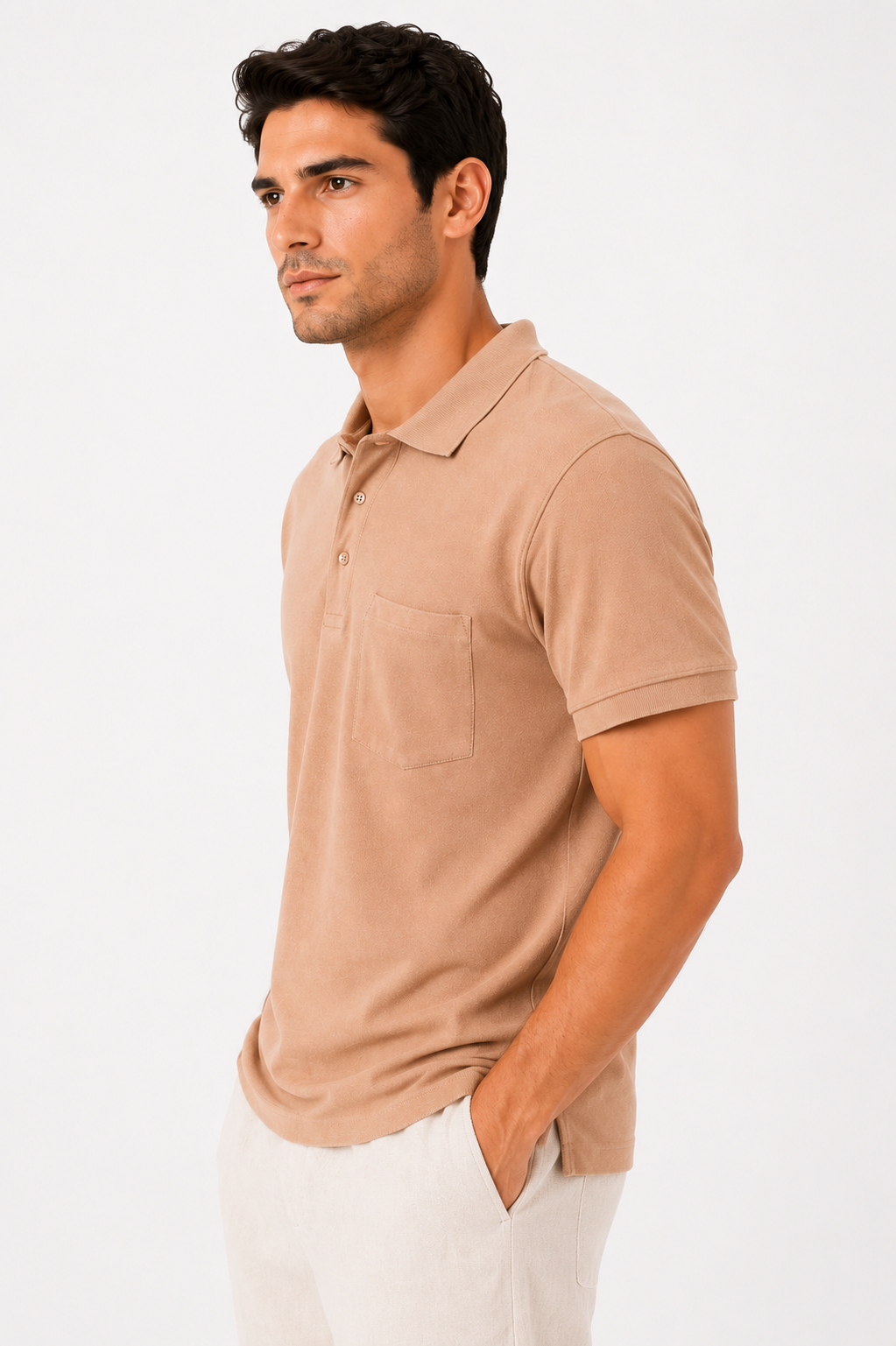 Men Premium Solid Pique Polo T-Shirt