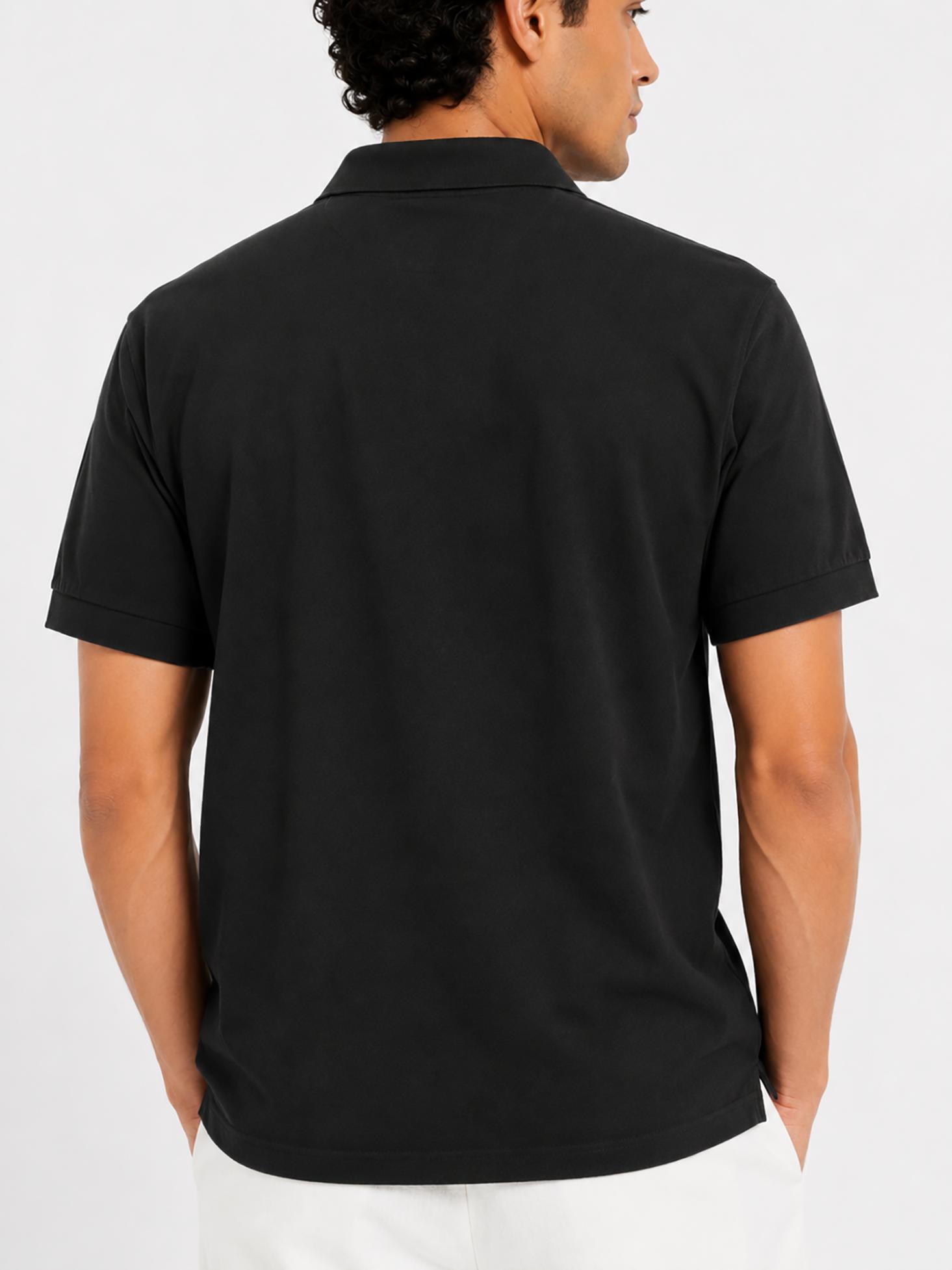 Men’s Premium Solid Polo T-Shirt Classic Fit Cotton Blend Casual Collar Tee