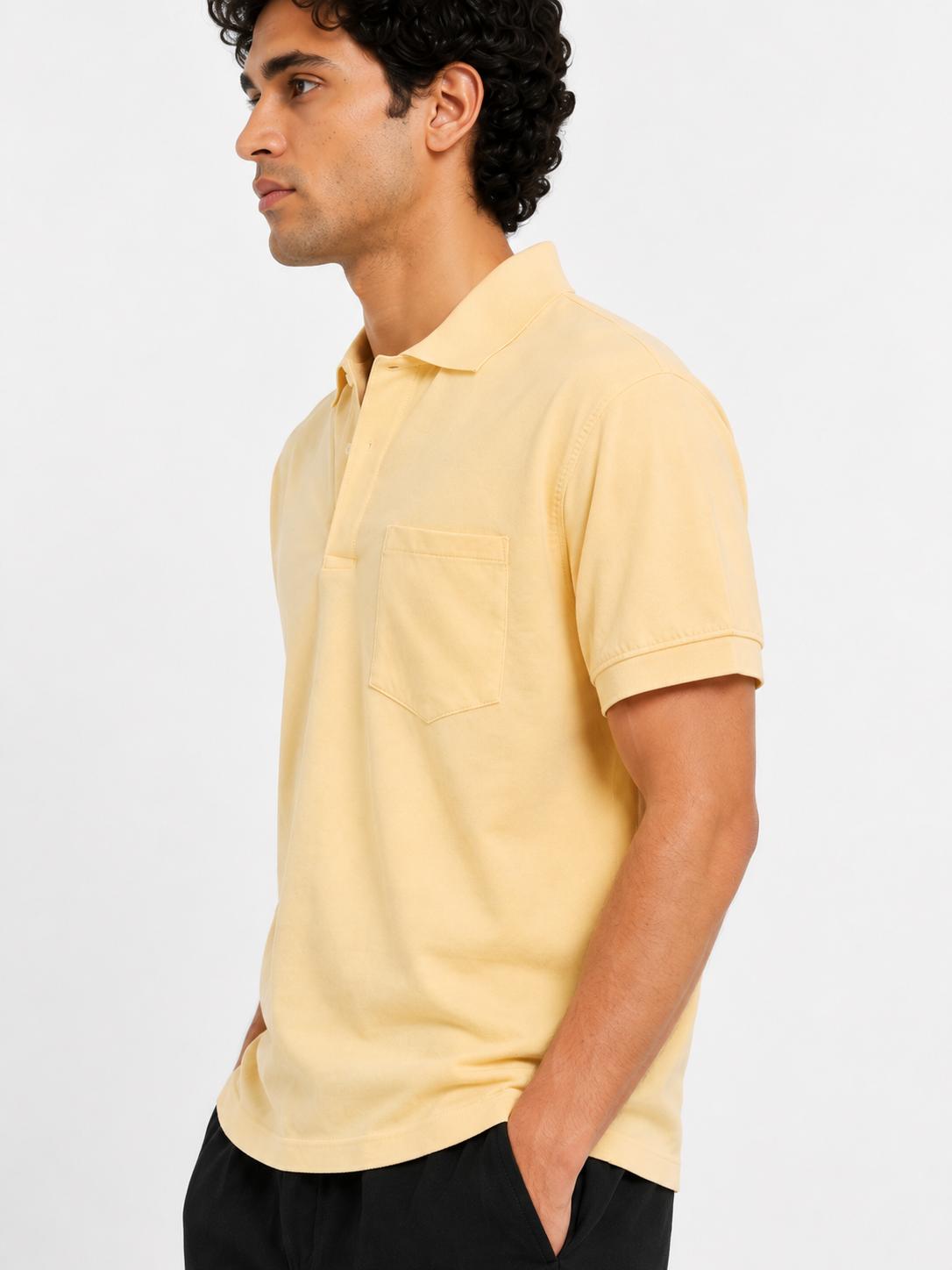 Men’s Premium Solid Polo T-Shirt Classic Fit Cotton Blend Casual Collar Tee