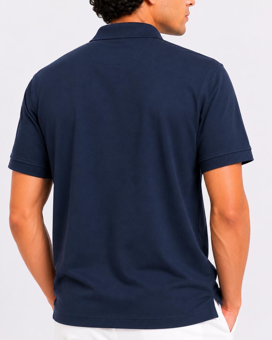 Men’s Premium Solid Polo T-Shirt Classic Fit Cotton Blend Casual Collar Tee