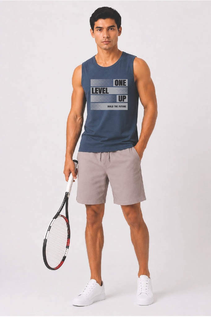 Men Graphic Printed Muscle Tank