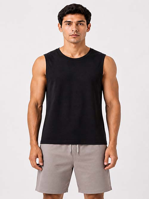 Men's Essential Solid Muscle Fit Tank Top