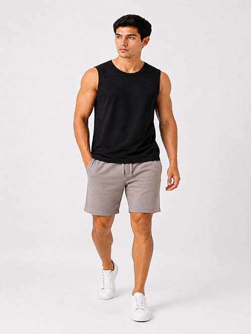 Men's Essential Solid Muscle Fit Tank Top