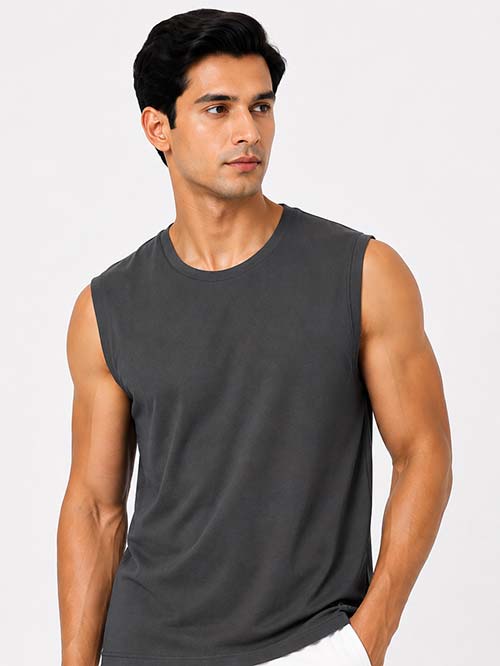 Men's Essential Solid Muscle Fit Tank Top