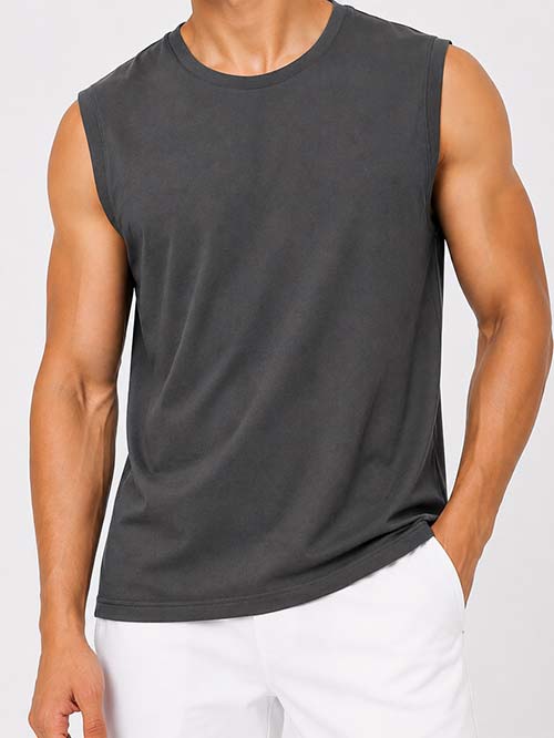 Men's Essential Solid Muscle Fit Tank Top
