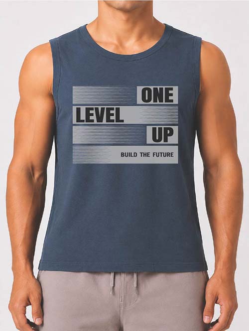 Men Graphic Printed Muscle Tank