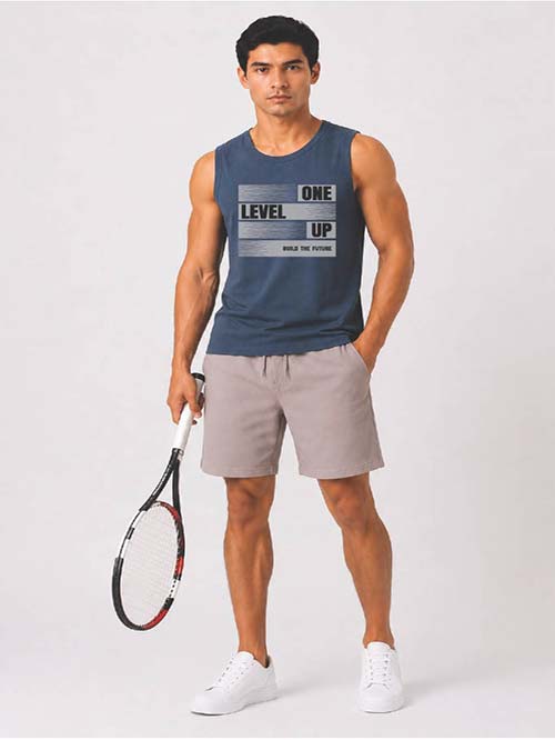 Men Graphic Printed Muscle Tank