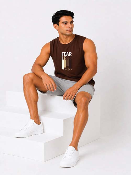 Men Graphic Printed Muscle Tank