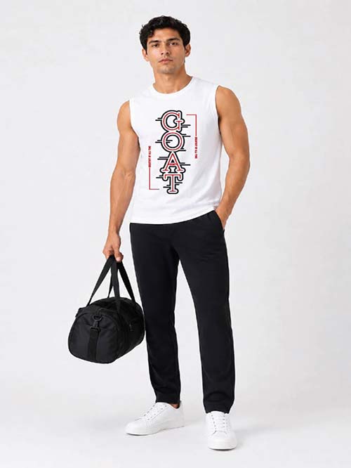Men Graphic Printed Muscle Tank