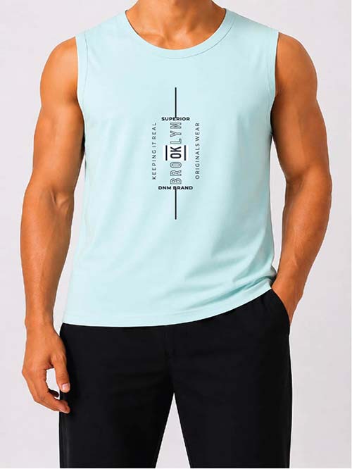 Men Graphic Printed Muscle Tank