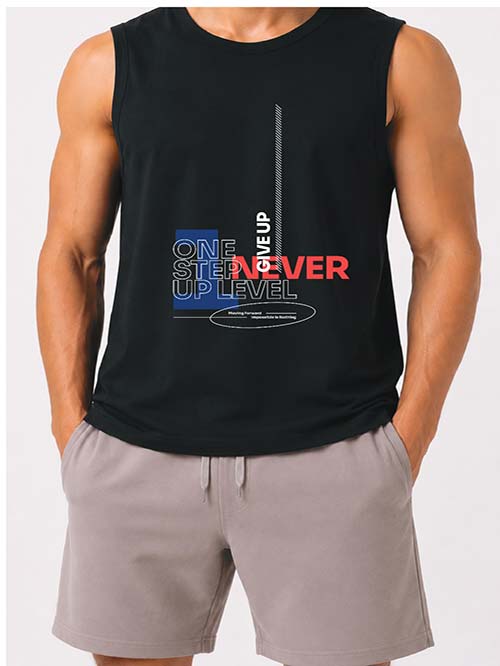 Men Graphic Printed Muscle Tank