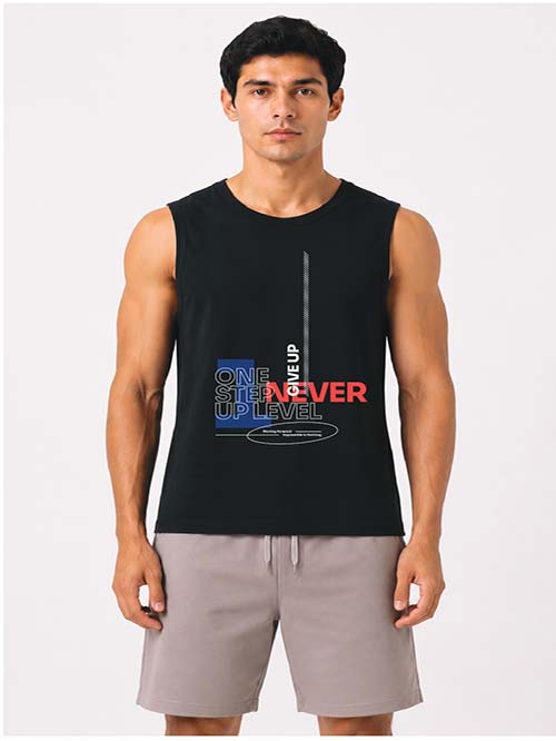 Men Graphic Printed Muscle Tank