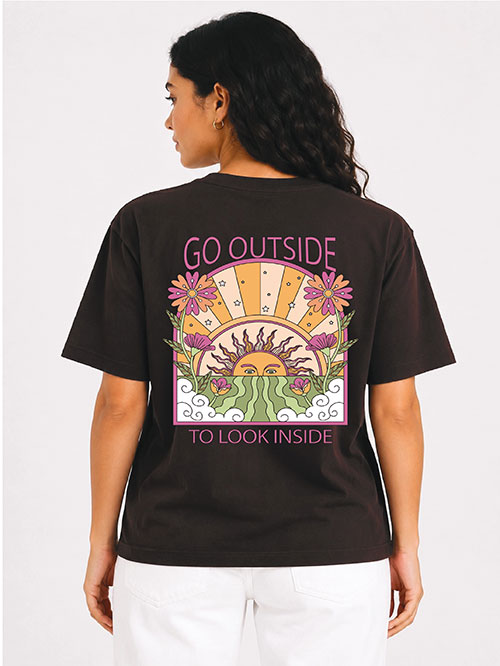 Super Combed Cotton Rich Oversized Printed T-shirt