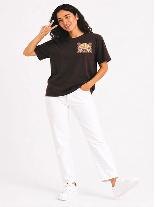 Super Combed Cotton Rich Oversized Printed T-shirt