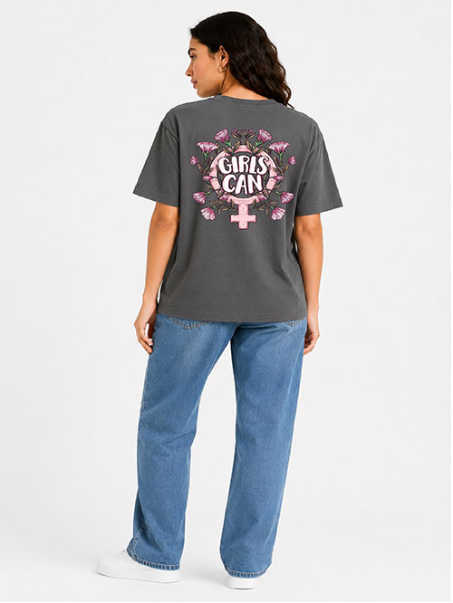 Super Combed Cotton Rich Oversized Printed T-shirt