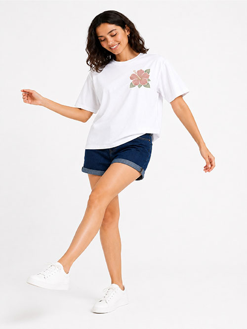 Super Combed Cotton Rich Oversized Printed T-shirt