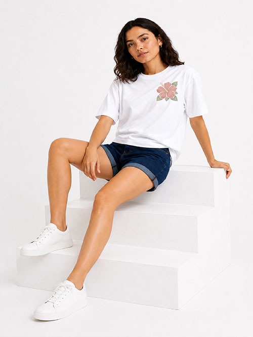 Super Combed Cotton Rich Oversized Printed T-shirt