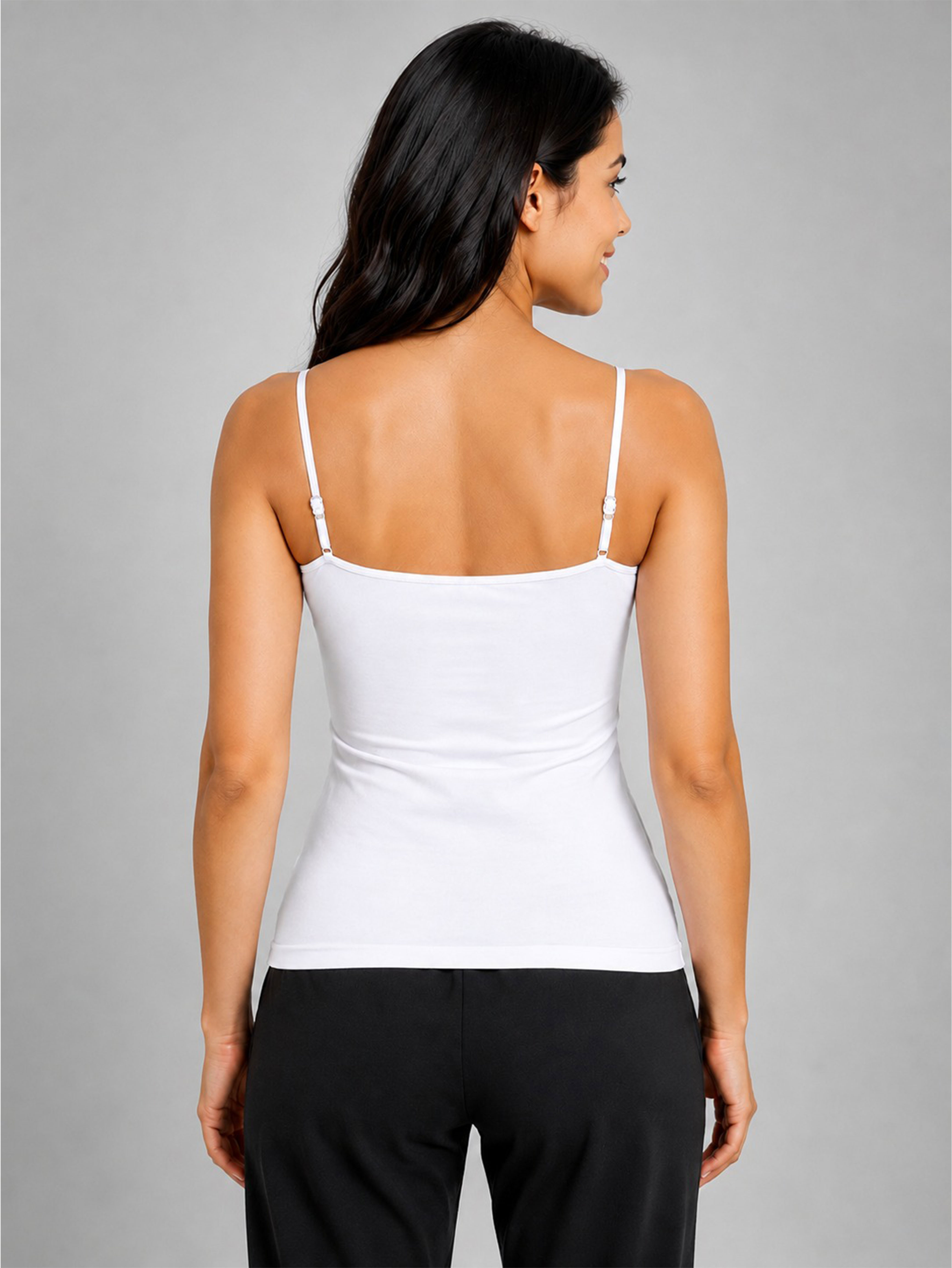 Super Combed Cotton Camisole with Adjustable Straps