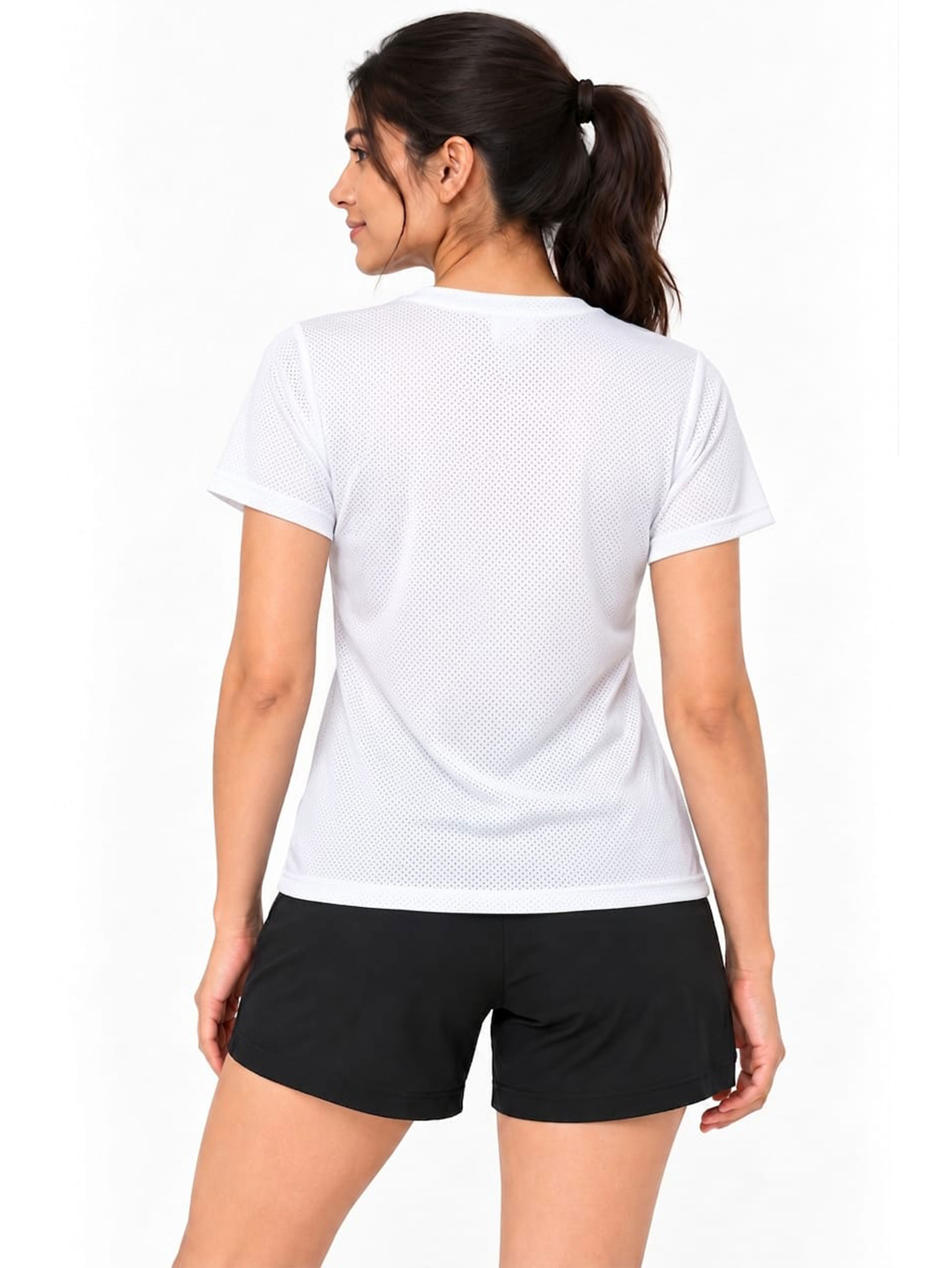 Women's Activewear  Stretch  Relaxed Fit Round Neck T-Shirt