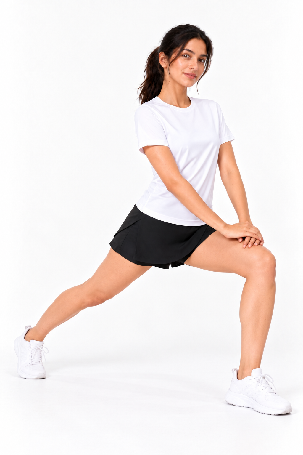 Women's Activewear  Stretch  Relaxed Fit Round Neck T-Shirt
